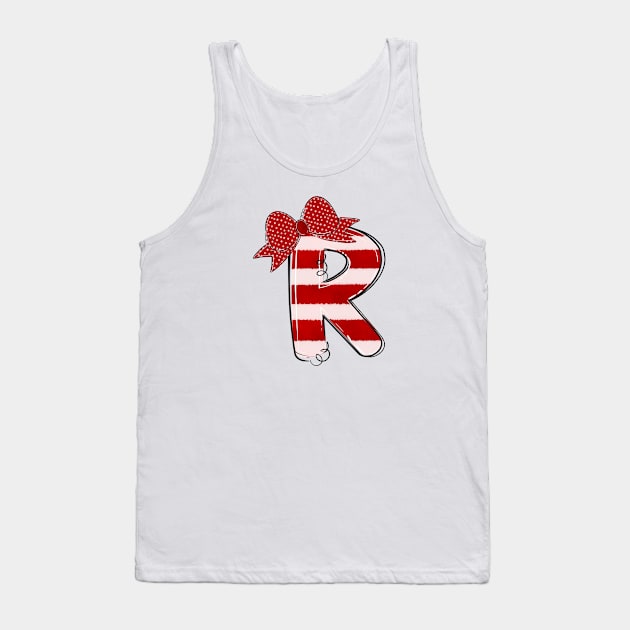 Letter R (Christmas Alphabet) Tank Top by Pop Cult Store